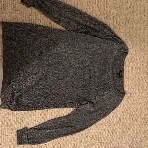 Black and silver sweater